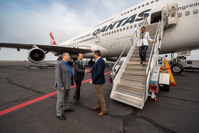 19193 AeroTEC Rolls Royce Quantas 747 Delivery Event Coverage Ramp Activity