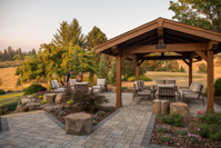 23486 Alderwood Whitley Home Patio with People