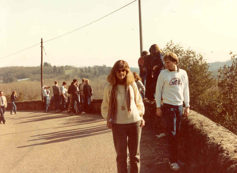 1980 pres de Gourdon Pierrette Eric enfants